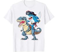 WDCzzFD 35- Funny A Great Week for A Shark to Stay Positive T T-Shirts à Manches Courtes(Medium)