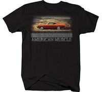 WDCzzFD American Muscle Muscle Car Nova Chevelle SS Orange Muscle Car T T-Shirts à Manches Courtes for Men(Small)