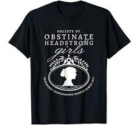 WDCzzFD ames Society of Obstinate Headstrong s Jane Austen T-Shirts à Manches Courtes(X-Large)
