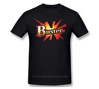 WDCzzFD Best to Buy - FGO Buster Card T-T-Shirts à Manches Courtes Men 100% Cotton Short Summer Sleeve FGO Fate Grand Order Games Casual Loose Black(Large)