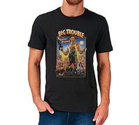 WDCzzFD Big Trouble in Little China T T-Shirts à Manches Courtes Top Kurt Russell Film Movie Retro Vintage Black(Small)