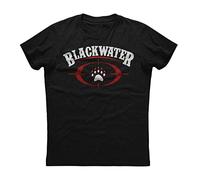 WDCzzFD Blackwater Logo Mens Short Sleeve New Cotton Black T-T-Shirts à Manches Courtes Black(Medium)