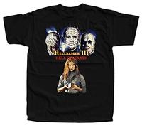 WDCzzFD GUE Hellraiser V4, Clive Barker, Movie Poster 1987, T-T-Shirts à Manches Courtes Black(X-Large)