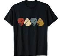 WDCzzFD Guitar Pick Gift for Guitarist Retro Vintage Short Sleeve T-T-Shirts à Manches Courtes(Small)