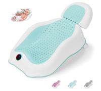 Wddbb Support de bain pour bébé, idéal pour les bébés de moins de 6 mois, avec thermomètre réglable, baignoire inclinée pour nouveau-né, baignoires pour bébés pour les essentiels essentiels du