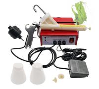 WDDEYYDS Electrostatic Powder Coating Machine, Portable Electric Paint Spray Gun, W/Foot Switch & Spray Gun, 15-30KV, for Furniture, Cabinets Fence Walls Door DIY Works Garden Chairs,Red