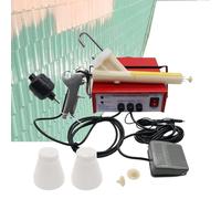 WDDEYYDS Powder Coating Gun,Portable Powder Coating System,Electrostatic Spray Machine Set,Foot Switch,15-30KV,Nozzles,Red, for Furniture, Cabinets Fence Walls Door DIY Works Garden Chairs