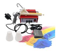 WDDEYYDS Spray Gun, Paint Gun Coating System Machine Electrostatic Coating Kits,with Foot Switch Spray Gun,220V /110V,Red,for Furniture, Cabinets Fence Walls Door DIY Works Garden Chairs