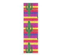 WDdZzyy Bande antidérapante de style mexicain Cinco de Mayo Cactus Askull pour skateboard 83 x 22,9 cm