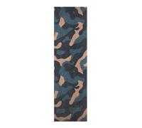 WDdZzyy Bande antidérapante indéchirable pour planche à roulettes, 83 x 22,9 cm, motif camouflage bleu, noir, marron