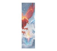 WDdZzyy Bande antidérapante pour skateboard Motif oiseau Bleu Rouge 83 x 22,9 cm