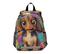 WDdZzyy Cartoon Dog Art Painting Kids Mini sac à dos garçons poitrine clip livre sacs pour enfants bultos escolar para ni ? as