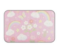 WDdZzyy Couverture d'été pour chiens - Auto-refroidissante - Motif arc-en-ciel - Rose - 96,5 x 58,4 cm - Pour hamster - Amovible - Manta Fria para perros - Taille M