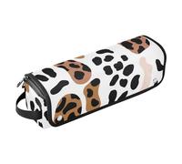 WDdZzyy Étui de voyage 2 en 1 pour fer à friser avec tapis amovible résistant à la chaleur, organiseur étanche pour fer à friser, fer à friser, sèche-cheveux, imprimé léopard, Imprimé léopard, 1 Size