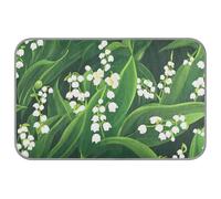 WDdZzyy Finland Lily Valley Beauty Summer Flowers Lit pour chat d'extérieur auto-refroidissant 96,5 x 58,4 cm Tapis de refroidissement pour cochon Cutapete enfriador para perros M