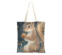 WDdZzyy Joli sac fourre-tout vintage en toile pour femme avec poches et poignées - Sac fourre-tout réutilisable en vrac - Cadeau d'anniversaire