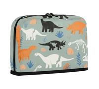 WDdZzyy Jolie boîte à crayons de grande capacité avec motif de dinosaure - Trousse polyvalente - Porte-stylo pour étudiants, école