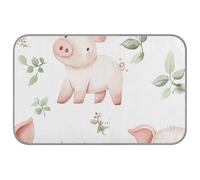 WDdZzyy Leaf White Pig Summer Lit pour chat d'extérieur auto-rafraîchissant 96,5 x 58,4 cm Tapis de refroidissement extérieur pour chien essentiel Manta rafraîchissant para perro M