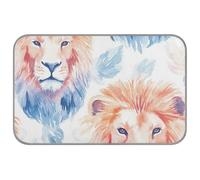 WDdZzyy Lion Summer Tapis rafraîchissant pour chat 96,5 x 58,4 cm Lit pour lapins essentiels d'extérieur Manta rafraîchissant para perro M