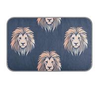WDdZzyy Lit d'été bleu marine et or rose lion bleu et or pour chat d'extérieur auto-refroidissant 96,5 x 58,4 cm pour l'extérieur canin essentiel tapete rafraîchissant para mascotas M
