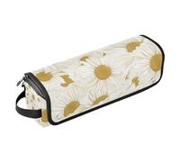 WDdZzyy Little White Daisy Sac de voyage pour outils de cheveux chauds avec coussinet résistant à la chaleur Étanche Organiseur de voyage pour fer à lisser, fer à friser, sèche-cheveux, petite