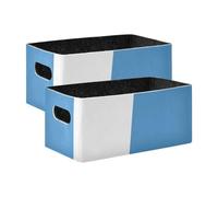 WDdZzyy Lot de 2 grands paniers de rangement pliables avec drapeau du Guatemala pour la maison, le bureau, le placard, les vêtements