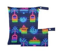 WDdZzyy Lot de 2 sacs à couches lavables en forme de bateau et cocotier avec poignées pour bébé