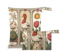WDdZzyy Lot de 2 sacs de tarot réutilisables pour bébé avec poignées pour la plage
