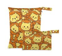 WDdZzyy Lot de 2 sacs étanches avec poignées pour le yoga Motif lion mignon