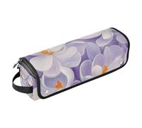 WDdZzyy Manitoba Prairie Crocus Beauty Flower Sac de voyage pour femme avec tapis de fer à lisser de grande capacité pour fer plat, outils chauds et accessoires de soins capillaires, Manitoba, Fleur