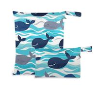 WDdZzyy Ocean Sea Wave Lot de 2 sacs étanches pour couches de bébé