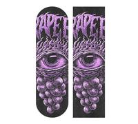 WDdZzyy Ruban adhésif gothique « Evil Grape Eyes » pour skateboards - 83 x 22,9 cm - Papel de lija para patinetas