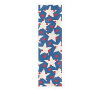 WDdZzyy Ruban adhésif vintage pour skateboard Motif étoiles Bleu/blanc 83 x 22,9 cm