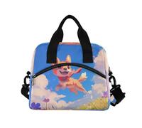 WDdZzyy Sac à déjeuner pour homme avec bandoulière - Motif chien mignon - Style chibi - Pour le travail, la famille et l'école