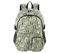 WDdZzyy Sac à dos de voyage à 100 dollars argent argent collège école cartable 44,5 cm