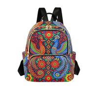 WDdZzyy Sac à dos traditionnel chinois double Phoenix Pivoine 35,6 cm Sac à dos décontracté pour femme adolescente