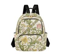 WDdZzyy Sac à dos vintage doré Lily William Morris de 35,6 cm multi-usages pour femme sac à dos pour voyage d'affaires