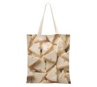 WDdZzyy Sac fourre-tout en toile jaune pour aliments au fromage, cadeaux cool pour les amies, sacs fourre-tout en toile