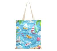 WDdZzyy Sac fourre-tout en toile pour femme - Vacances d'été - En vrac