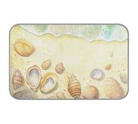 WDdZzyy Shells Sandy Beach Summer Tapis rafraîchissant pour chien - Auto-rafraîchissant - 96,5 x 58,4 cm - Pour hamster - Portable - Refrescante Para Perro - Taille M