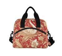 WDdZzyy Swan Boîte à déjeuner pour homme avec bandoulière Rouge/doré