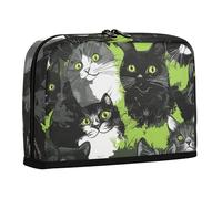 WDdZzyy Sweet British Cats Trousse de transport pour crayons Vert Grande capacité Organiseur de papeterie pour Preppy Elementary
