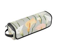 WDdZzyy Sweet Calla Lily Étui de voyage 2 en 1 pour fer à friser avec coussinet résistant à la chaleur Sac de rangement pour fers plats, fers à lisser, fers à friser, lys calla doux neutre, Sweet