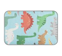 WDdZzyy Tapis de refroidissement d'été dinosaure bleu pour chien 96,5 x 58,4 cm pour animaux domestiques pour hamster endormi Tapette non électrique rafraîchissante para mascotas M