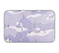 WDdZzyy Tapis de refroidissement pour chien Pastel Snow Purple Summer 96,5 x 58,4 cm Tapis de refroidissement pour extérieur pour chiot Amovible enfriador para perros M