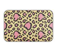 WDdZzyy Tapis d'été pour chien imprimé léopard marron rose 96,5 x 58,4 cm lit rafraîchissant pour animaux de compagnie voyage pliable rafraîchissant para mascotas M