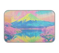 WDdZzyy Tapis japonais Fuji Mountain Summer pour chat auto-refroidissant 96,5 x 58,4 cm Tapis frais pour chiot Dormant confortable sans danger Manta rafraîchissant para perro M
