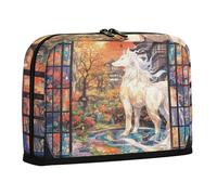 WDdZzyy Trousse à crayons avec motif de cheval d'anime japonais, grande capacité, sac de rangement, organisateur de papeterie souple pour femmes, collège