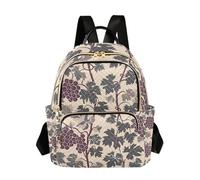 WDdZzyy William Morris Grape Purple 35,6 cm Sac à dos tendance et élégant pour femme Petit sac à dos tendance pour voyage et travail