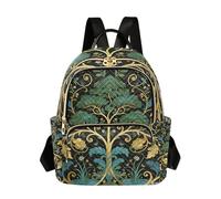 WDdZzyy William Morris Green Life Tree Sac à dos convertible de 35,6 cm pour femme